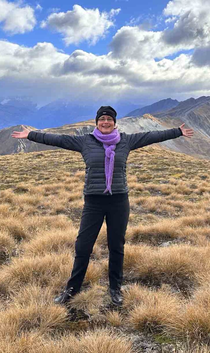 Clare on mountain Clare on mountain