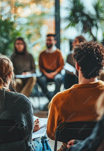 Small training group with facilitator